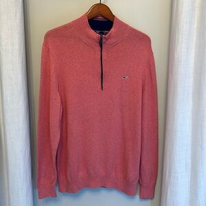 Vineyard Vines Men’s 1/4 Zip Pullover Sweater Cashmere Blend